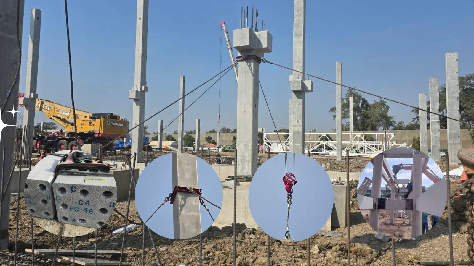 Precast Column Installation